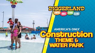 Diggerland USA  The ONLY Construction Theme amp Water Park In The US [upl. by Mapes]