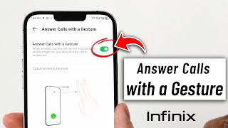 How to Answer Calls with Gesture on Android Phone  Infinix [upl. by Anallij846]