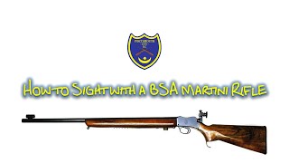 Sighting a BSA Martini 022 Rifle at 25 yards [upl. by Annayrb205]