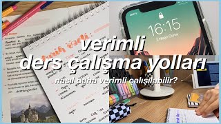 Nasıl Verimli Ders Çalışılır  Verimli Çalışma Teknikleri [upl. by Bledsoe]