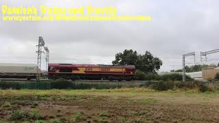 Midland Main Line EWS Class 66 No 66089 Passing Harrowden Junction The Slips 9th October 2024 [upl. by Suolevram]