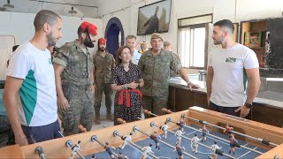 La Ministra de Defensa visita el Peñón de Vélez de la Gomera [upl. by Yevol]