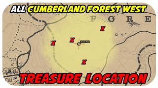 ALL Cumberland Forest West Treasure Map Location [upl. by Ibloc349]