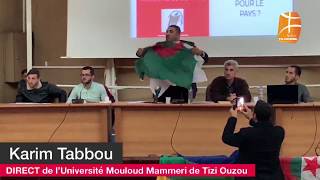 Drapeau algérien Karim Tabbou réagit aux propos de Ferhat Mehenni [upl. by Eniluqcaj]