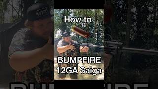 How to BUMPFIRE Saiga 12 gauge shotgun [upl. by Liagabba]