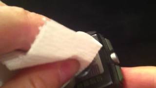 Removing scuff from watch screen with toothpaste [upl. by Lisan]