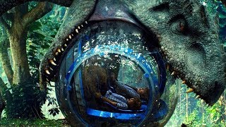 Indominus Rex Attacks the Gyrosphere  Jurassic World 2015 Movie Clip HD [upl. by Naujuj]