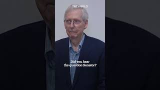 US Republican Senate leader McConnell freezes up at Kentucky event [upl. by Laemsi62]