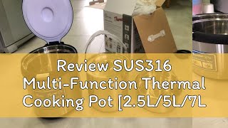 Review SUS316 MultiFunction Thermal Cooking Pot 25L5L7L Ready Stock [upl. by Entroc968]