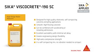 Sika ViscoCrete 190 SC [upl. by Reta23]