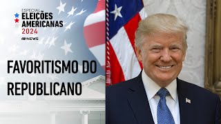 Donald Trump larga na frente nas primeiras apurações contra Kamala Harris  ELEIÇÕES EUA [upl. by Nevs]