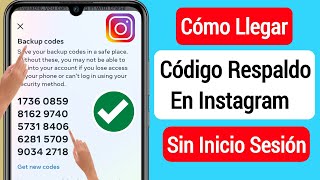 Cómo obtener un código de respaldo de 8 dígitos para Instagram 2033  Get Backup Code in Instagram [upl. by Inihor727]