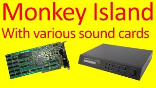 The Secret of Monkey Island with various sound cards [upl. by Iaj]