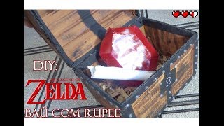 DIY GEEK Baú com Rupee Zelda ocarina of time [upl. by Doner]