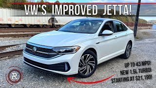 The 2022 Volkswagen Jetta 15T Is A More Efficient amp Powerful Commuter Car [upl. by Ettenrahc323]