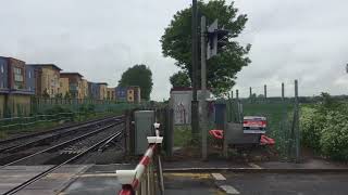 GoringBySea Station Level Crossing WSussex Saturday 12052018 [upl. by Suivat]