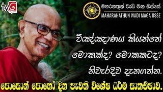 පොසොන් පොහෝ දින පැවති විශේෂ ධර්ම සාකච්ඡාව  03  දෙරණ TV  MahaRahathun Wadi Maga Osse [upl. by Rysler747]