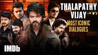 Thalapathy Vijay Most Iconic Dialogues  Leo Ghilli Thuppakki Mersal and More  IMDb [upl. by Tuhn]