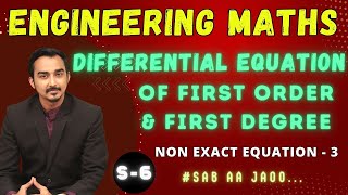 DIFFERENTIAL EQUATION OF FIRST ORDER amp FIRST DEGREE  ENGINEERING FIRST YEAR  SAURABH DAHIVADKAR [upl. by Town371]