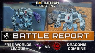 Draconis Combine Vs Free Worlds League  Battletech Destiny Battle Report  Battletech Gameplay [upl. by Raynor]