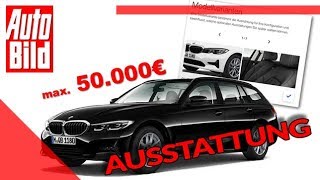 BMW 3er Touring 2019 Konfiguration  Kombi  Ratgeber  Ausstattung [upl. by Arrol]