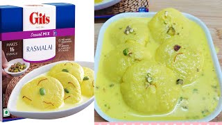 Gits Rasmalai recipe at home Easy Rasmalai recipe Gits Rasmalai review How to make Rasmalai [upl. by Narret327]