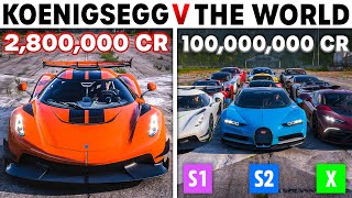 Forza Horizon 5  Koenigsegg Jesko VS The World  The Undisputed Fastest Car In History [upl. by Yarw]