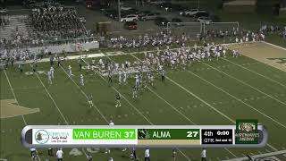 Alma High School Varsity Football  Alma Airedales vs Van Buren Pointers [upl. by Hugues]