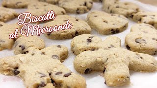 BISCOTTI fatti in casa PER BAMBINI  PRONTI IN 15MINUTI AL MICROONDE [upl. by Sherl666]