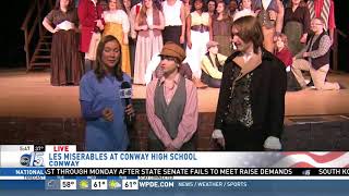 Amanda Live at Les Miserables at Conway High School  Good Morning Carolinas  WPDE ABC 15 [upl. by Wendy462]