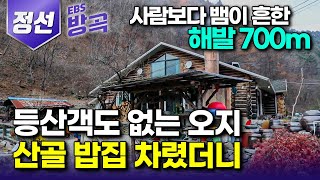 강원 정선 사람 한 번 보려면 1시간을 걸어야 하는 해발 700m 손님 없는 오지에 밥집 차린 부부｜가마솥 연기 그치는 날 없이 손님 찾아오는 산골 밥집｜한국기행 방방곡곡 [upl. by Normie]