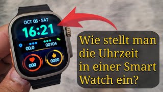 Wie stelle ich Uhrzeit und Datum auf JEDER Smartwatch ein 2 einfache Methoden [upl. by Lizette]