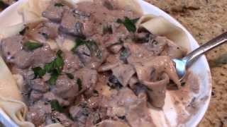 Decadent Lindas Pantry Stroganoff With Homemade Pasta [upl. by Assitruc96]