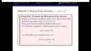 Dérivée dune fonction composée [upl. by Nomaid809]