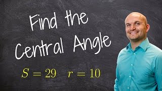 Finding the measure of an angle given arc length and radius [upl. by Naryb890]