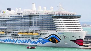 Das Auslaufen der AIDA Cosma aus Palma de Mallorca live von Bord [upl. by Lletnwahs]