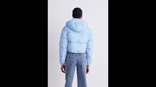 TOMMY HILFIGER ALASKA Padded Down Jacket Hooded Shiny Vessel Blue Women  Zalando [upl. by Adieren]