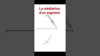 Médiatrice dun segment  Construction à la règle et au compas [upl. by Ettenil]