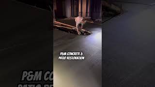 Concrete at night shorts concrete daylightsavings satisfying team teamwork skills diy how [upl. by Yssej220]