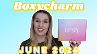 Boxycharm by Ipsy  Unboxing amp TryOn  June 2024 [upl. by Treblih]