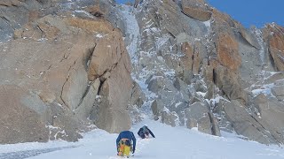 Triangle du Tacul quotChèré Couloirquot 350m 85° DD [upl. by Nicholle]