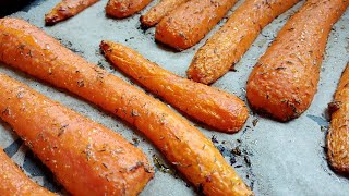 Carottes rôties au four aux épices 🥕 VEGAN🌿 [upl. by Keare575]