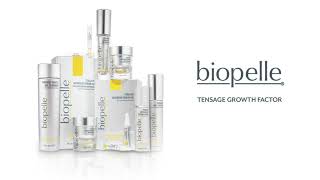 Biopelle Tensage Growth Factor Skincare [upl. by Ecirtemed]