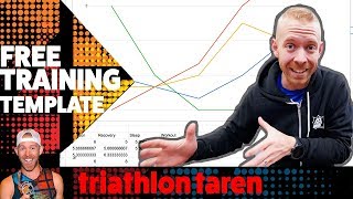 HOW TO build an INTERACTIVE TRIATHLON TRAINING spreadsheet  FREE TEMPLATE [upl. by Engleman932]