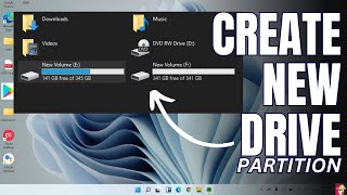 How to Create Partition in Windows 10 amp Windows 11  Create New Drive 2024 [upl. by Outlaw418]