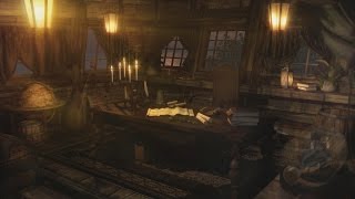 Pirate Ship Ambience  Captains Cabin Tropical Island Port Bird Life  1 Hour 🏝️ [upl. by Alyal]