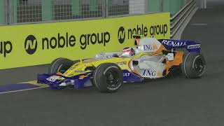 F1 Singapore Hotlap  Renault R28 2008  Nelson Piquet  CRASHGATE [upl. by Grayson602]