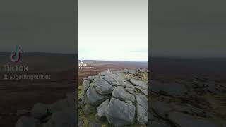 Back Tor Derwent Edge peakdistrict drone dji gettingoutout hiking uk getoutside adventure [upl. by Alemahs]