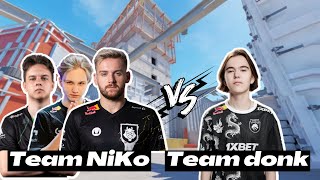 🔥NiKo vs donk on FACEIT！Full Game multiangle POV  Apr 23 2024cs2 pov [upl. by Naxela]