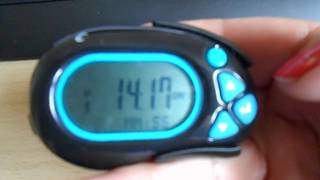 HOW TO SET UP AND USE A WEIGHT WATCHERS LCD PEDOMETER [upl. by Adnalay]